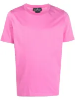 Stone Island Shadow Project Graphic-print Cotton T-shirt In Pink