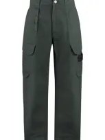 Stone Island Shadow Project Striped Cotton Cargo Pants In Dark Grey