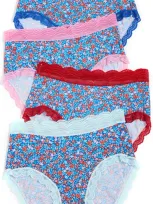 Stripe & Stare High Rise Knickers Four Pack Floral Meadow