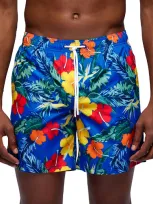 Sundek 7 Floral Boardshorts In Over Sky