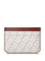 Tammy & Benjamin Geometric-pattern Card Holder In White