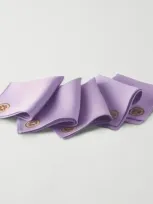 Tatcha Kinu Pure Silk Polishing Face Cloth 5-pack Leave Skin Smooth & Lustrous In White