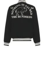 The Hundreds Team Fleece Jacket In 블랙