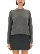 Theory Cashmere Sweater In Grey