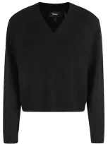 Theory Easy Pullover Cashmere Sweater In Black