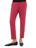 Theory Treeca Pull-on Trousers In Deep Rose