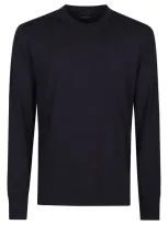 Tom Ford Long Sleeve T-shirt In Blue