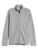 Tommy Bahama New Aruba Zip Jacket In Fossil Grey Heather