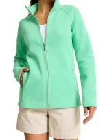 Tommy Bahama New Aruba Zip Jacket In Mint Tourm