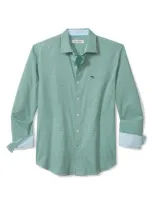 Tommy Bahama Sarasota Stretch Ventura Islandzone® Stripe Stretch Button-up Shirt In Aruba