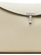 Totême T-lock Leather Crossbody Bag In Neutrals