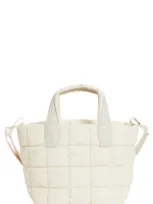 Veecollective Mini Porter Quilted Tote Bag In Neutrals