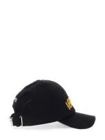 Versace Black Cotton Baseball Cap