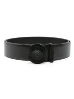 Versace Medusa Biggie Belt In Black