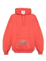 Vetements Red 'a Little Bit Dramatic' Hoodie