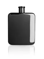 Viski Warren Gunmetal Black Flask