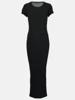 Wardrobe.nyc Cotton Maxi Dress In Black