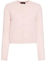 We11 Done Basic Fitted Cardigan In Pink