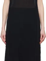 Youth Black Lettuce Edge Midi Dress