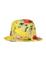 Zimmermann Kids'  Floral Print Reversible Bucket Hat In Multi