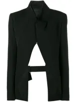 Haider Ackermann Open Back Blazer In Black