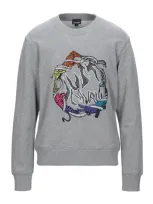 Just Cavalli Sweatshirts In Light Grey