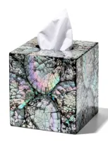 Ladorada Mother Of Pearl Tissue Box Cover