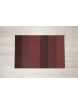 Chilewich Marble Stripe Indoor/outdoor Utility Mat In Ruby