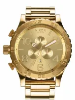 Nixon Men's 51-30 Chronograph Stainless Steel Bracelet Watch 51mm A083 In Gold Tone