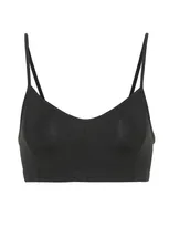 Live The Process Corset Stretch-supplex Sports Bra In Black