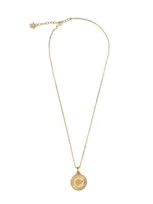 Versace Medusa Charm Necklace In Gold