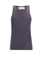 Comme Des Garçons Shirt Comme Des Garcons Shirt Navy Plain Fine Jersey Tank Top In Blue