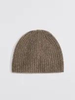 Filippa K Taupe Ribbed Beanie In Beige