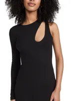 K.ngsley R4 Knit Cutout Dress In Black