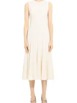 Theory Sleeveless Midi Dress In 화이트