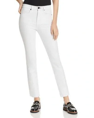 Rag & Bone Nina High Waist Ankle Cigarette Jeans In White