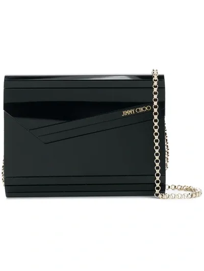 Jimmy Choo Candy Clutch In Black