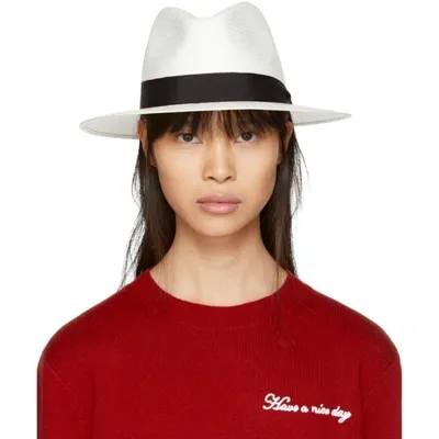 Rag & Bone Rag And Bone White Straw Panama Hat