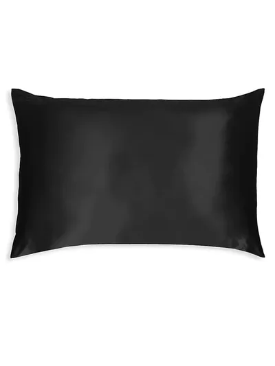 Slip King Pure Silk Pillowcase In Black