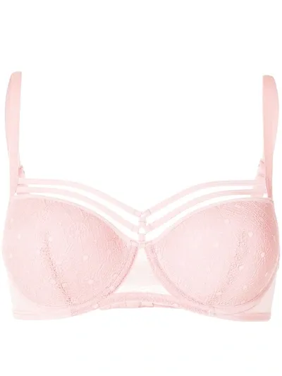 Marlies Dekkers Seduction Cutout-detail Lace Bra In Neutrals