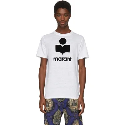 Isabel Marant Logo-print Short-sleeve T-shirt In White