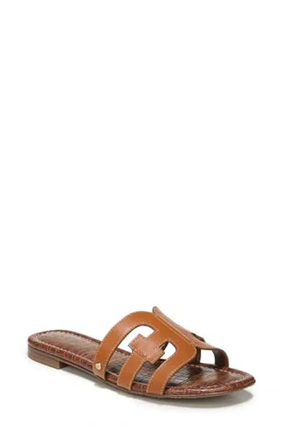 Sam Edelman Bay Womens Cut-out Slip On Slide Sandals In Brown