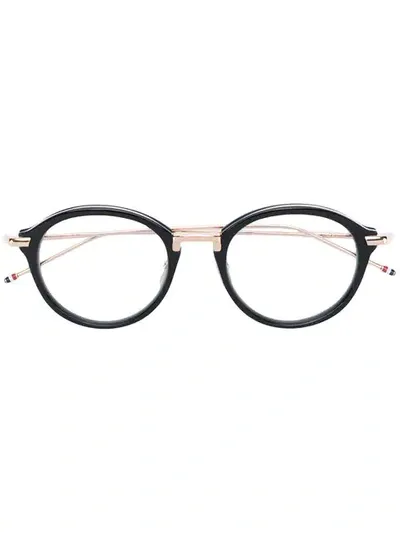 Thom Browne Round Black Shiny Optical Glasses