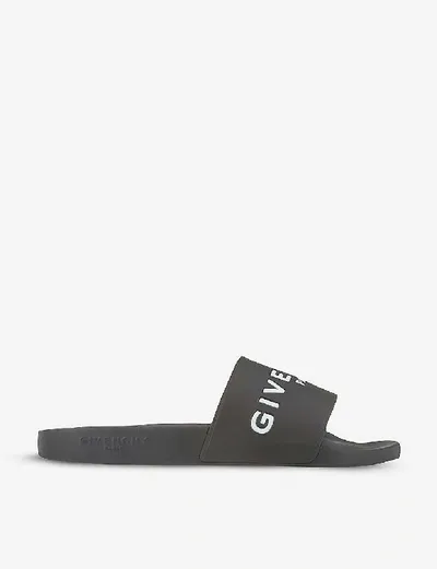 Givenchy Logo Sliders In Black