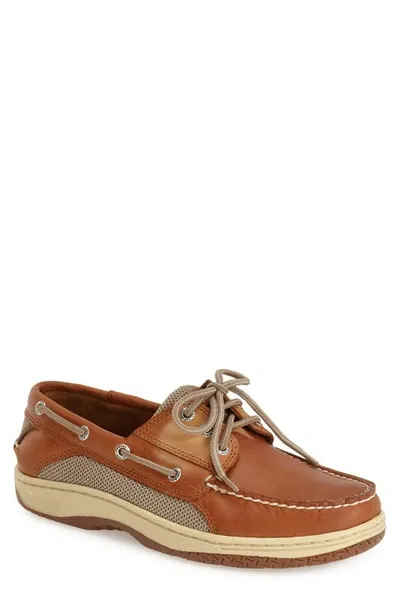 Sperry Billfish Mens Lace-up Leather Boat Shoes In Brown