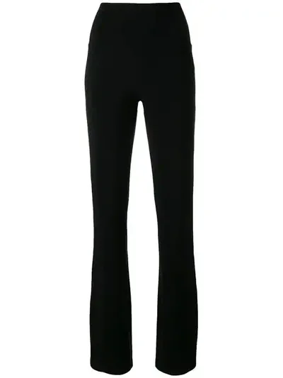 Norma Kamali Colour Block Trousers In Black