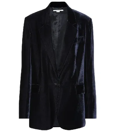 Stella Mccartney Nicole Navy Velvet Blazer