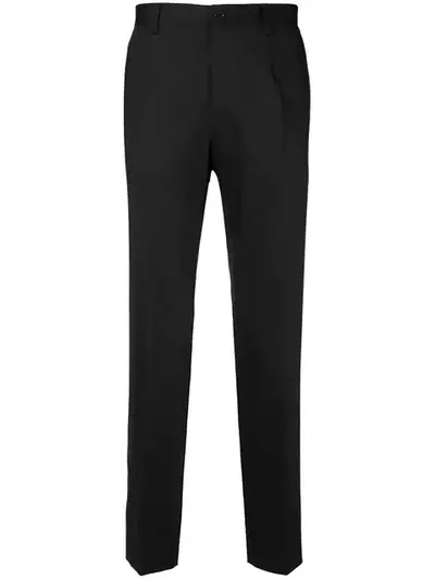 Dolce & Gabbana Tailored Cropped Trousers In Black