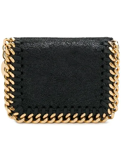 Stella Mccartney Mini Falabella Wallet In Black