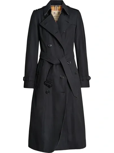 Burberry Waterloo Heritage Slim Westminster Trench Coat In Midnight